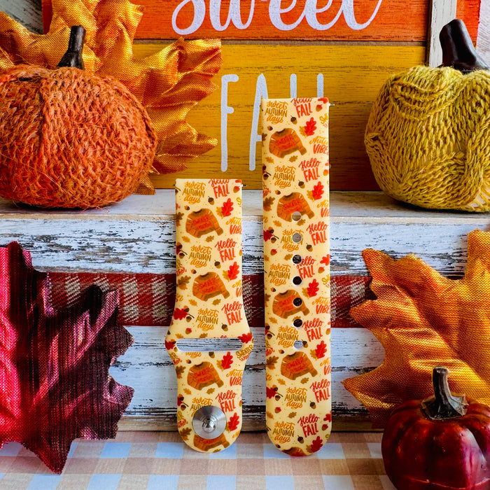 Fall Days Print Silicone Band For Samsung Watch
