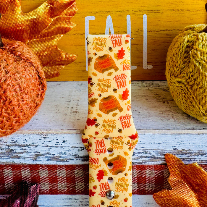 Fall Days Print Silicone Band For Samsung Watch