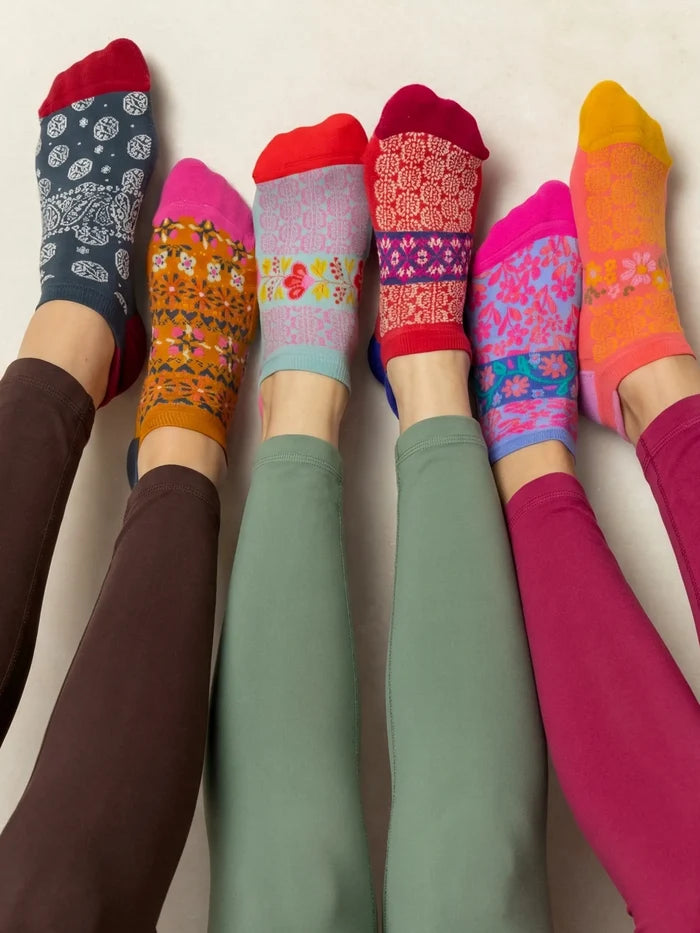 Favorite Fitness Socks, Set of 3 - Coral-view 4
