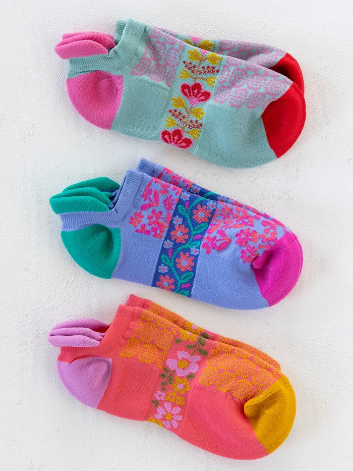 Favorite Fitness Socks, Set of 3 - Coral-view 6