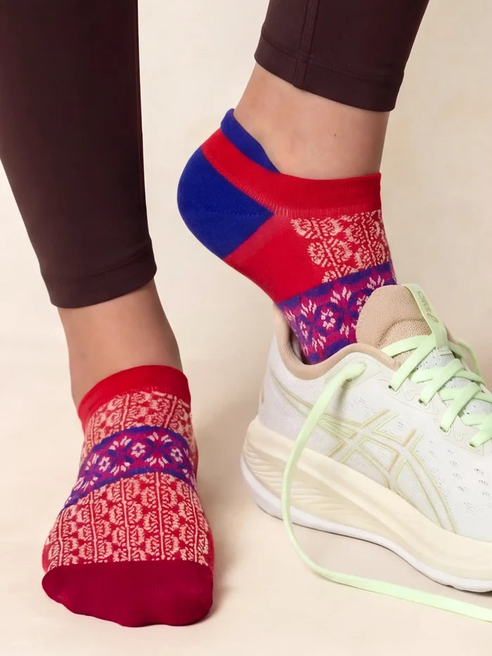 Favorite Fitness Socks, Set of 3 - Navy-view 2