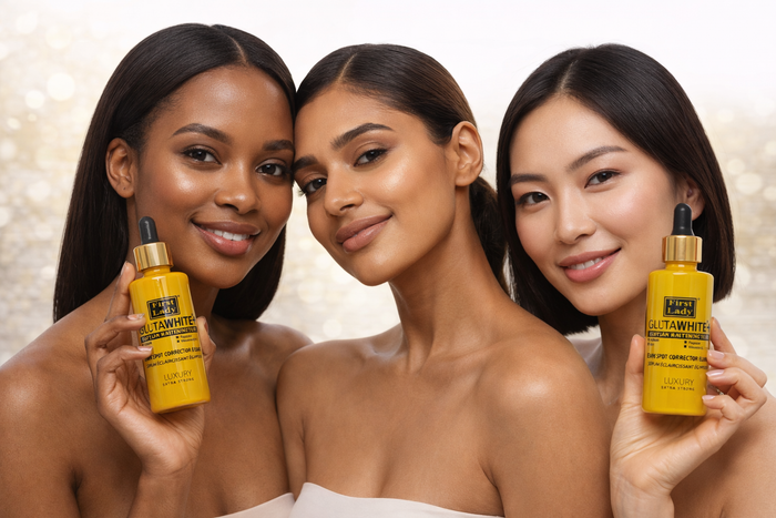 First Lady Glutawhite Gold Brightening Serum 60ml | Glutathione, Papaya & Vitamin E Glow Serum for Even Skin Tone