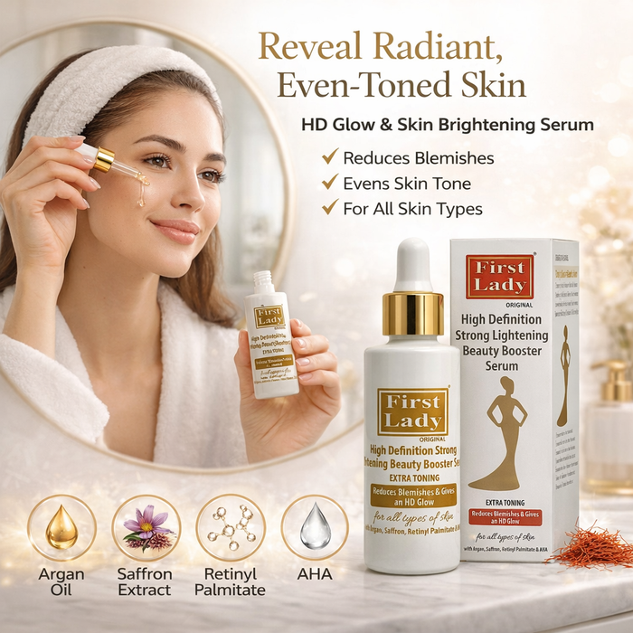 First Lady HD Brightening Booster Serum – Glow up & Radiant 60ml