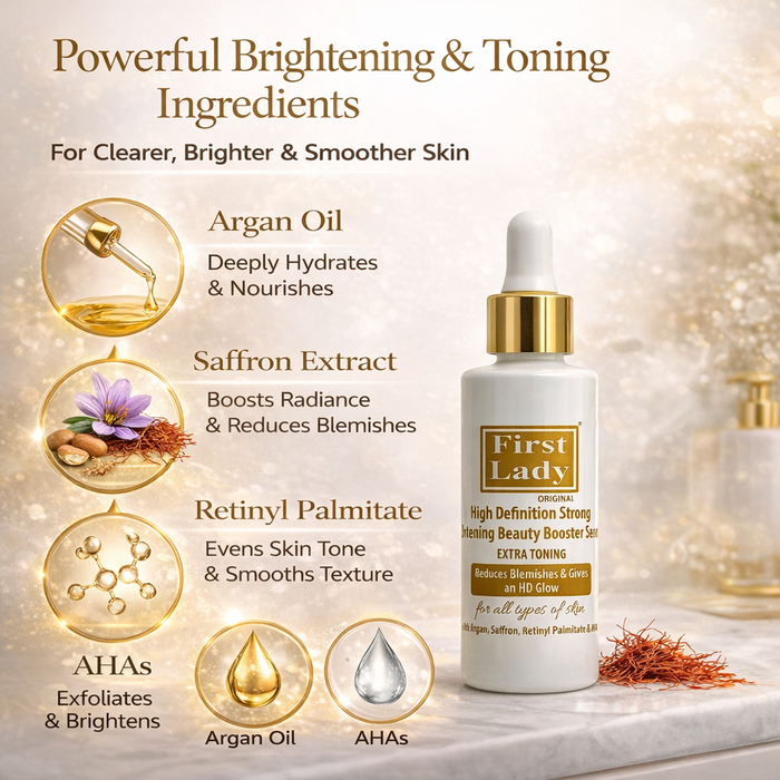 First Lady HD Brightening Booster Serum – Glow up & Radiant 60ml