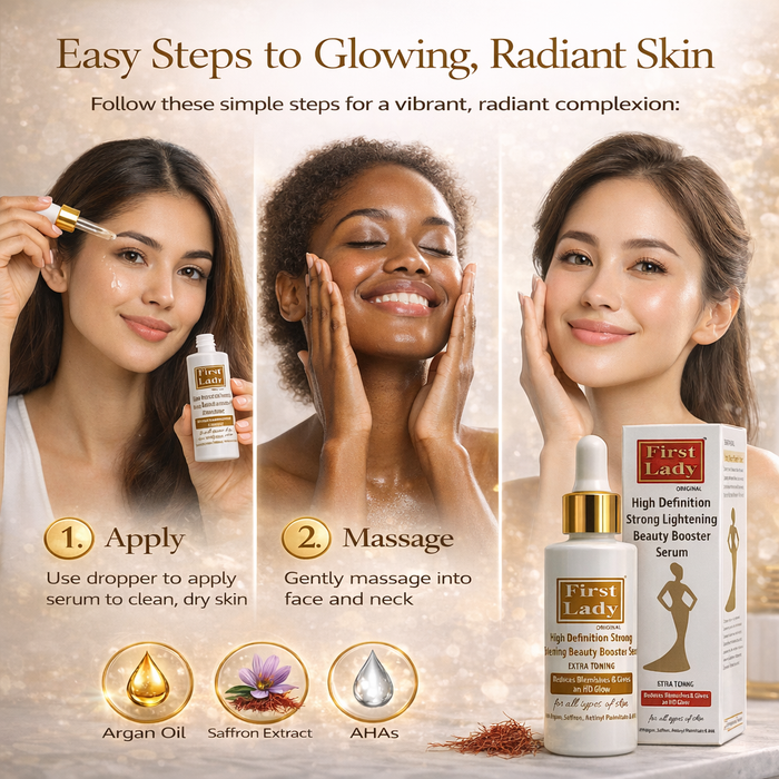 First Lady HD Brightening Booster Serum – Glow up & Radiant 60ml