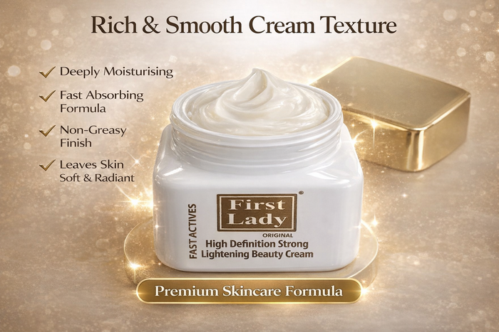 First Lady HD Brightening Face Cream – Retinol, Kojic Acid & AHA Glow Up Cream (250ml)