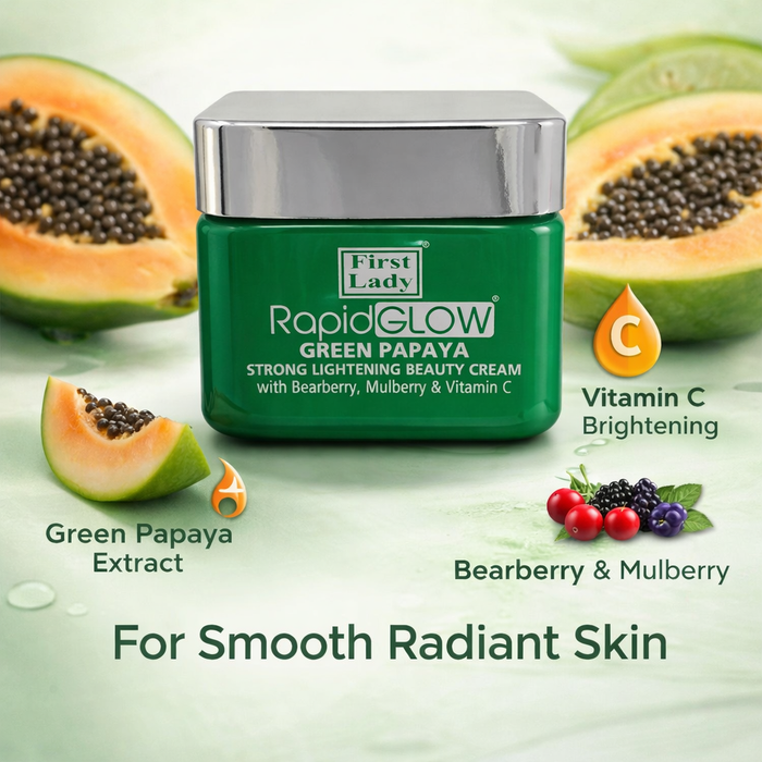 First Lady Rapid Glow Green Papaya Face Cream – Dark Spot & Hyperpigmentation Brightening Cream (250ml)