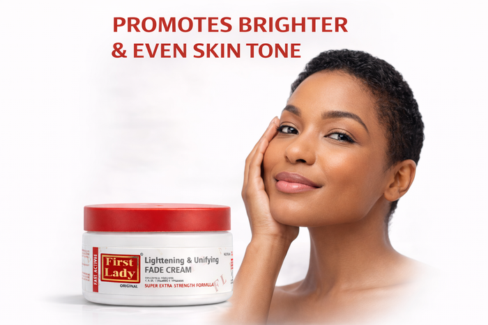 First Lady Red Brightening Glow Cream 200ml With Kojic Acid, Ceramides, Vitamin C & Vitamin E | Daily Face & Body Moisturising Cream