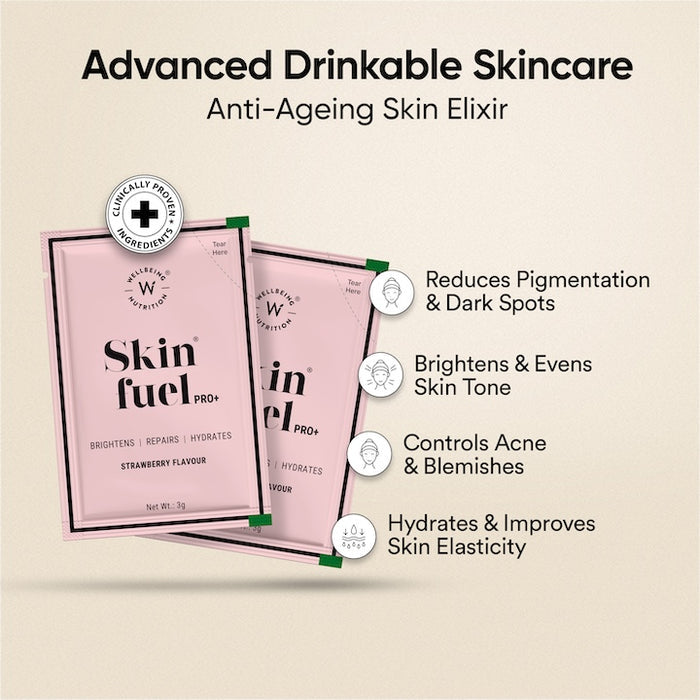 Free Glutathione Skin Fuel Pro+ Strawberry Flavour