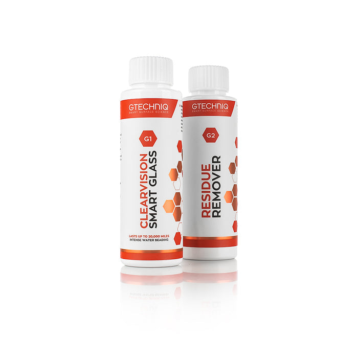 G1 ClearVision Smart Glass 100ml kit from Gtech includes Residue Remover and ClearVision Smart Glass