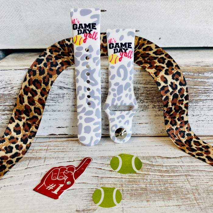 Game Day Print Silicone Band For Fitbit Versa 1/2 Multiple Prints Available - Fancy Bands