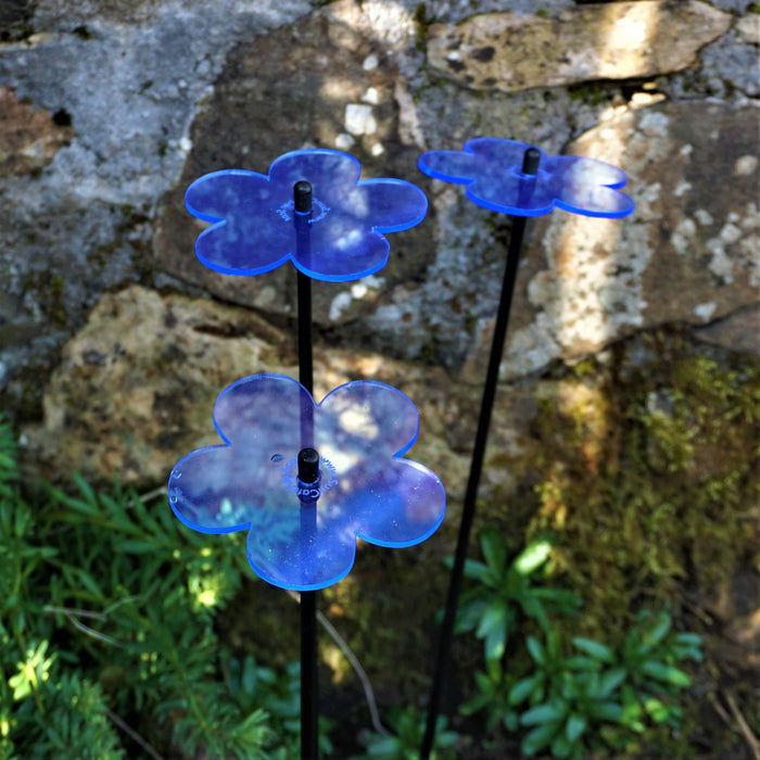 Garden Décor Ornaments Set of 3 'Blossoms'