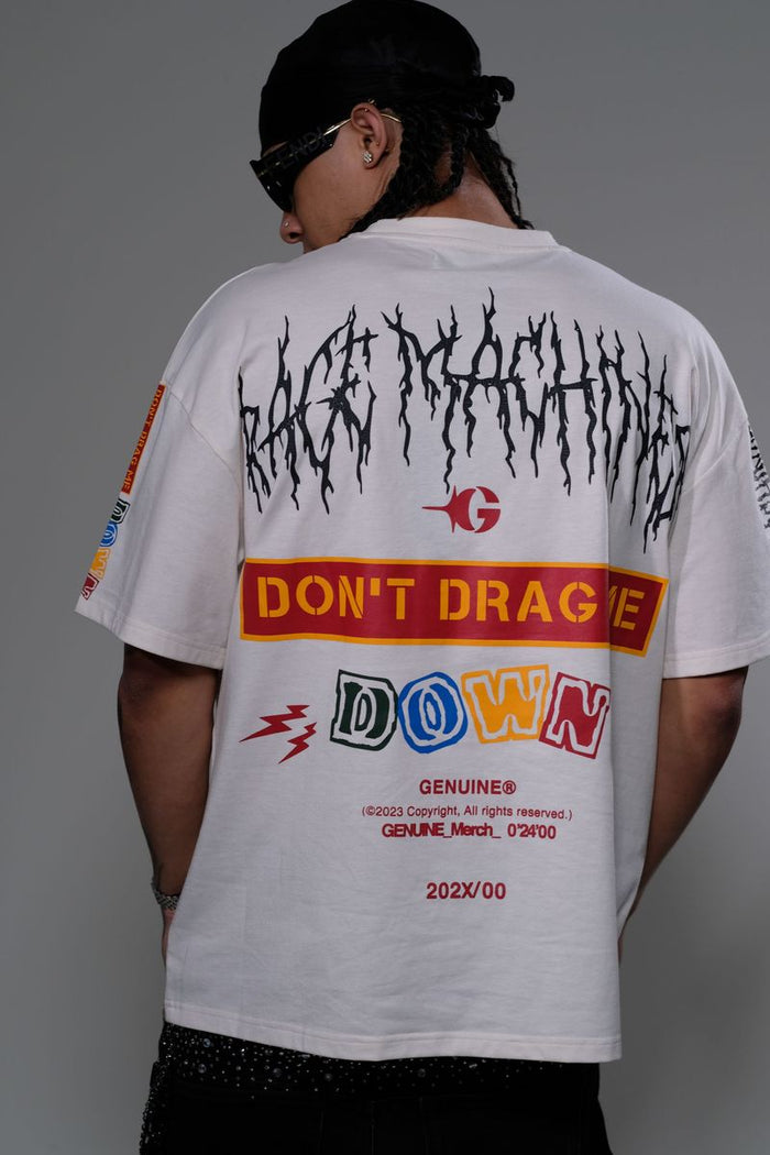 GENUINE "DON'T DRAG ME" T-SHIRT - GN6192 - NATURAL