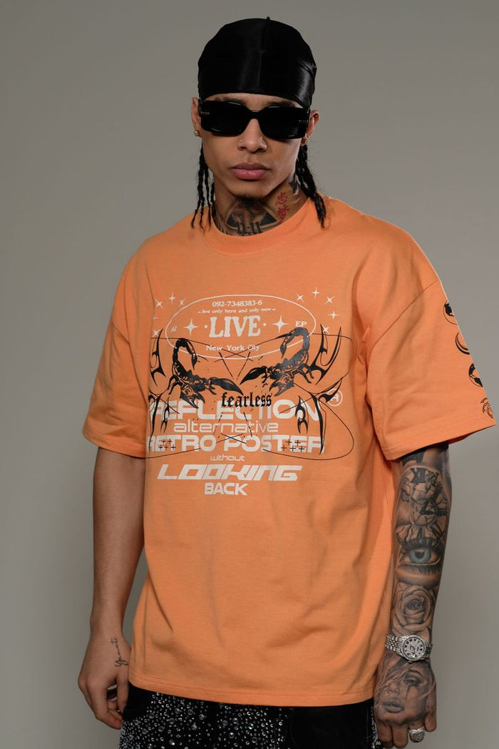 GENUINE "REFLECTION" T-SHIRT - GN6193 - SALMON