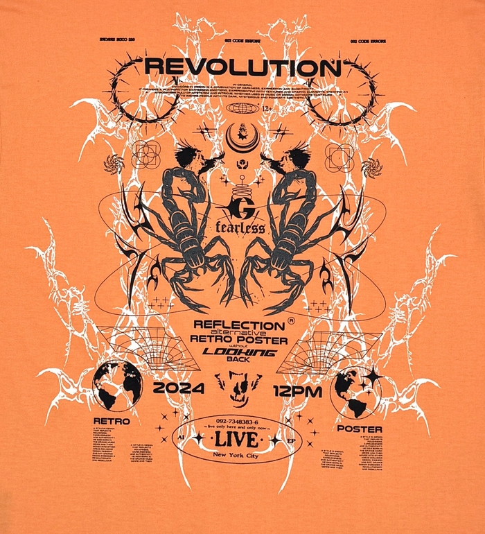 GENUINE "REFLECTION" T-SHIRT - GN6193 - SALMON