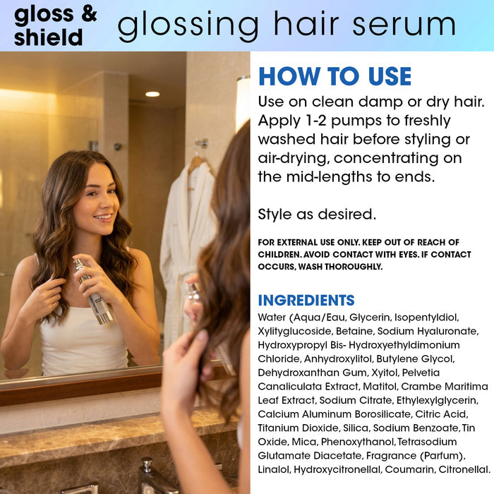 Hair Alchemist Gloss & Shield Glossing Hair Serum 3 oz.