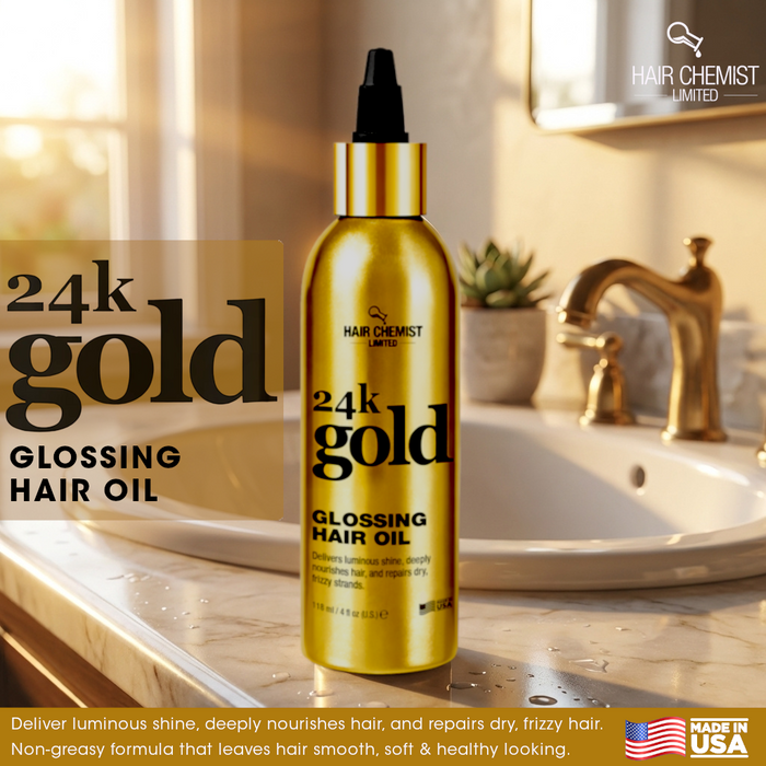Hair Chemist 24k Gold Glossing Hair Oil 4 Ounce