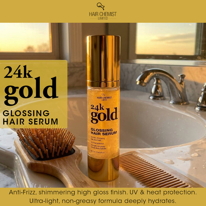 Hair Chemist 24k Gold Glossing Hair Serum 3 oz.