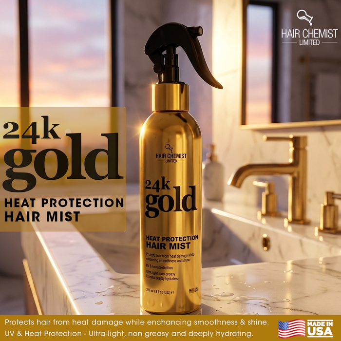 Hair Chemist 24k Gold Heat Protection Hair Mist 8 ounce
