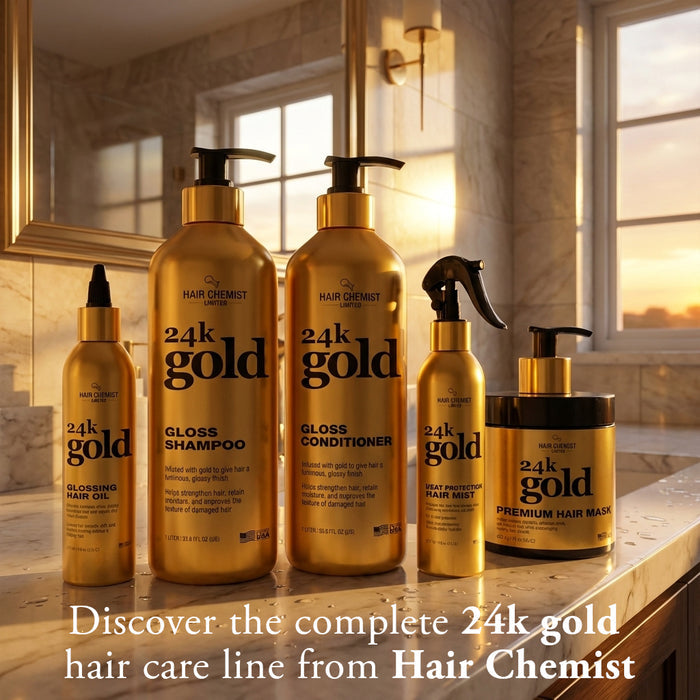 Hair Chemist 24k Gold Heat Protection Hair Mist 8 ounce