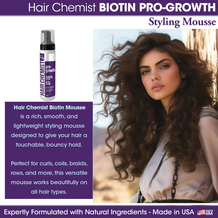 Hair Chemist Biotin Styling Mousse 8 oz.
