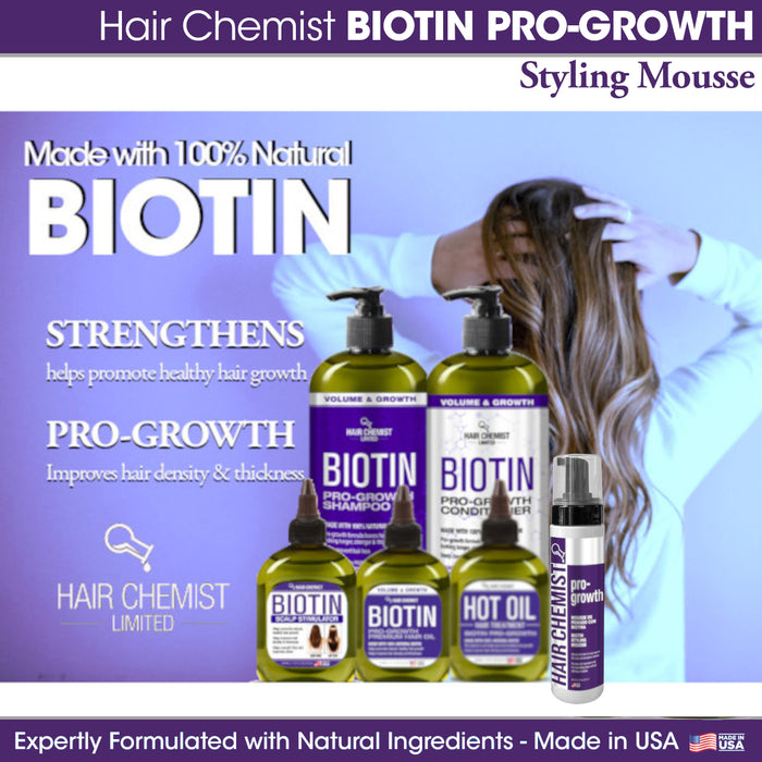 Hair Chemist Biotin Styling Mousse 8 oz.