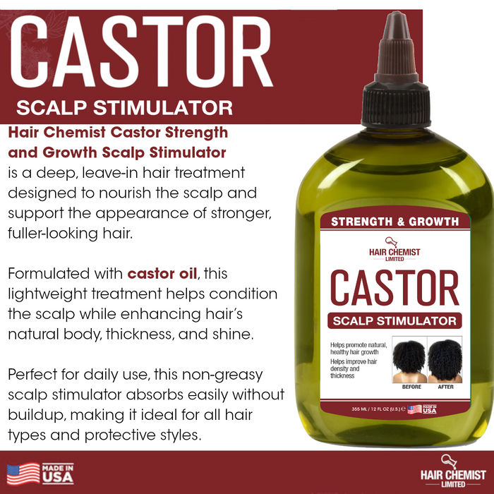 Hair Chemist Castor Strength & Growth Scalp Stimulator 12 oz.