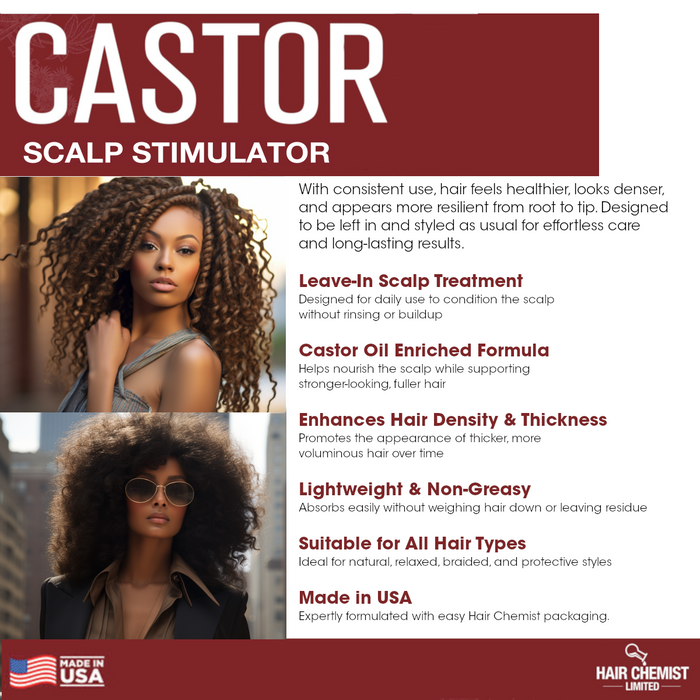 Hair Chemist Castor Strength & Growth Scalp Stimulator 12 oz.