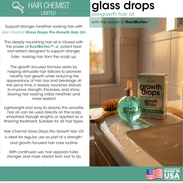 Hair Chemist Gloss Drops Pro-Growth Hair Oil 3.38 Ounce