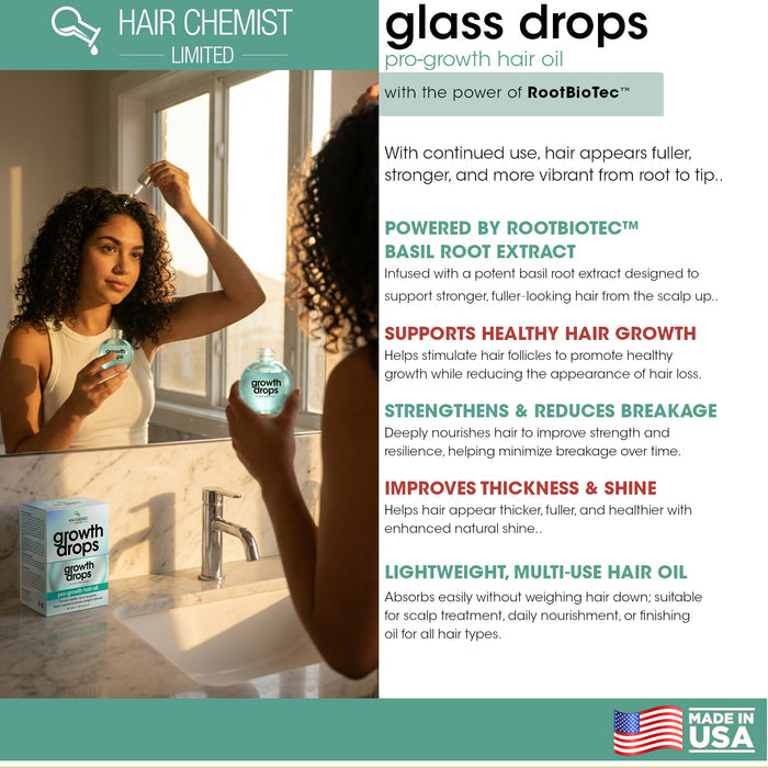 Hair Chemist Gloss Drops Pro-Growth Hair Oil 3.38 Ounce