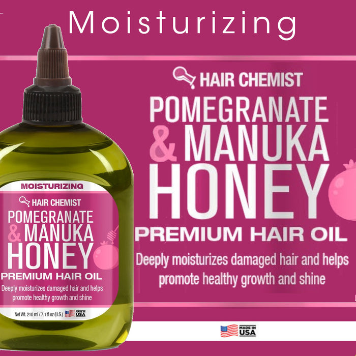 Hair Chemist Pomegranate & Manuka Honey Moisturizing Premium Hair Oil 7.1 oz.