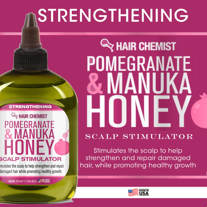 Hair Chemist Pomegranate & Manuka Honey Strengthening Scalp Stimulator 7.1 oz.