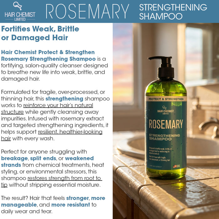 Hair Chemist Protect & Strengthen Rosemary Shampoo & Conditioner Set (2‑PC, 33.8 oz Each)