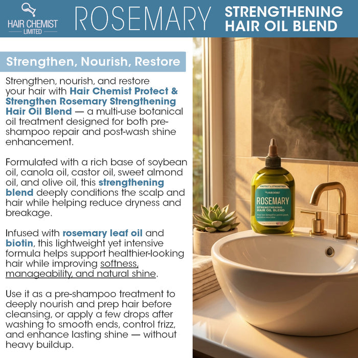 Hair Chemist Protect & Strengthen Rosemary Strengthening Hair Oil Blend 7.1 Ounces
