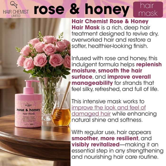 Hair Chemist Rose & Honey Hair Mask 15 oz.