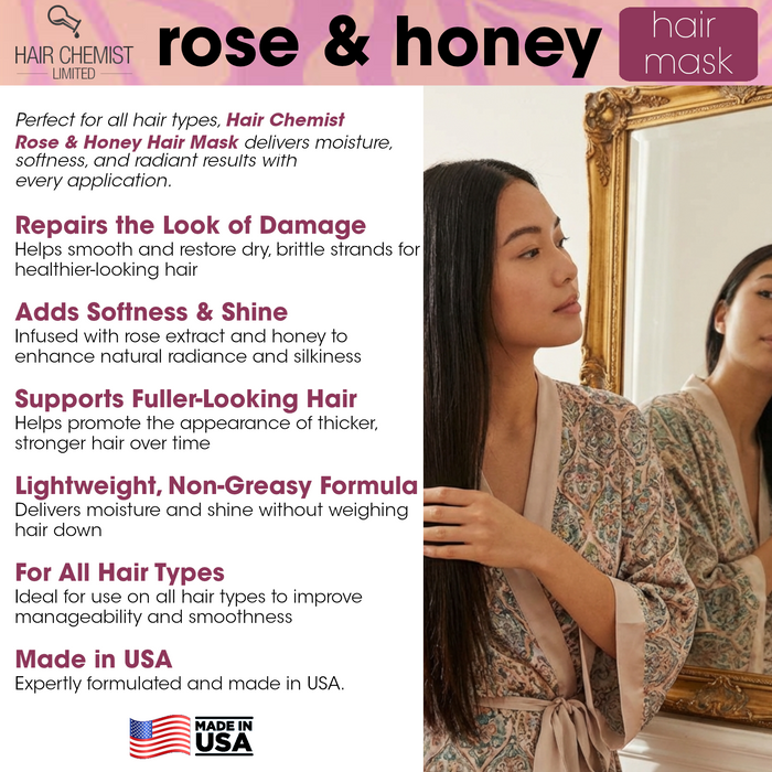 Hair Chemist Rose & Honey Hair Mask 15 oz.