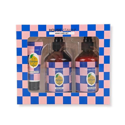 Hand Verzorging Gift Set - Vegan Handzeep | Handcreme - Citroen | Bergamot | Basilicum