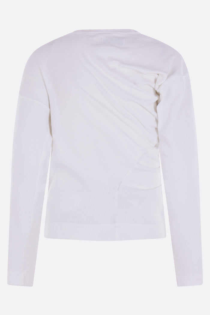 Hebo long-sleeve t-shirt in rib jersey