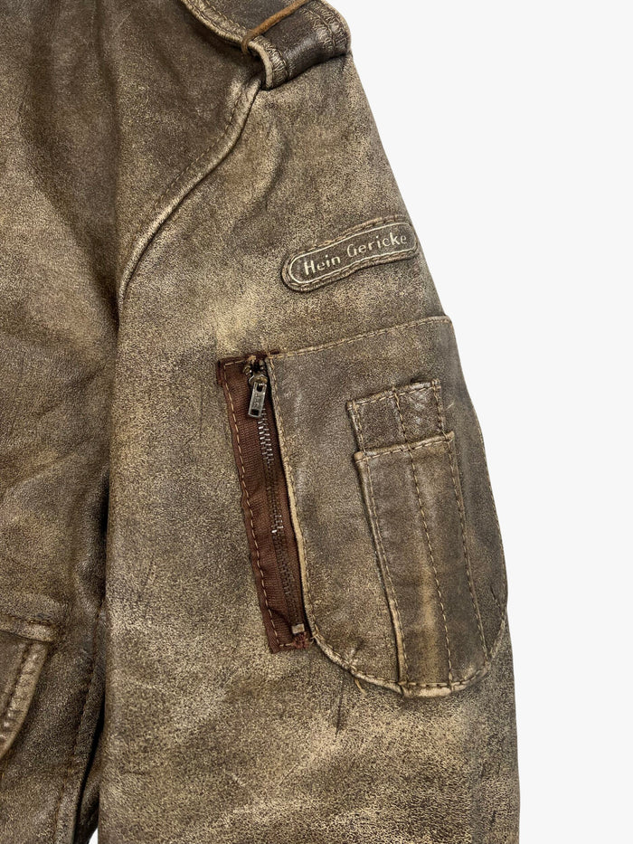 Hein Gericke A-2 Flight Bomber Leather Jacket
