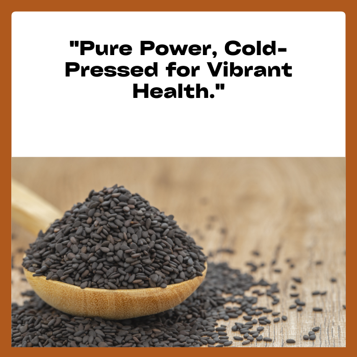 HERITAGE | Cold Pressed Black Sesame Seeds | Ancient | Pure | Unrefined