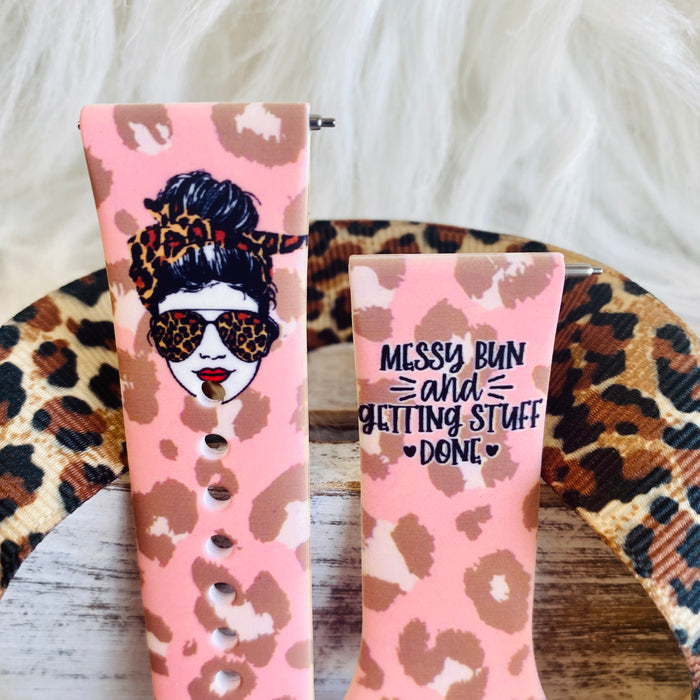 Hot Mess Print Silicone Band For Fitbit Versa 1/2