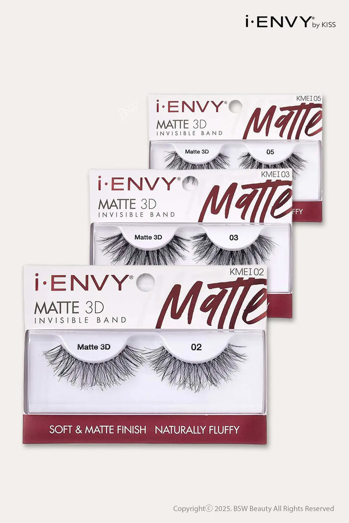 I ENVY MATTE 3D INVISIBLE BAND LASHES - BSW BEAUTY CANADA