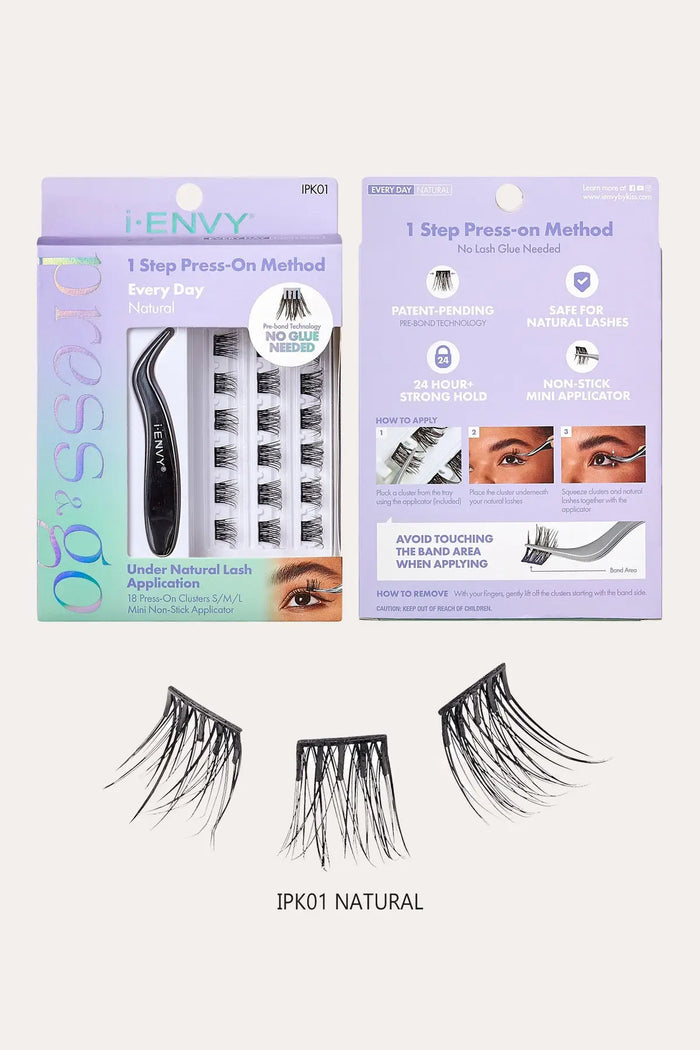 I ENVY PRESS & Go SELF ADHESIVE EYELASHES KIT - BSW BEAUTY CANADA