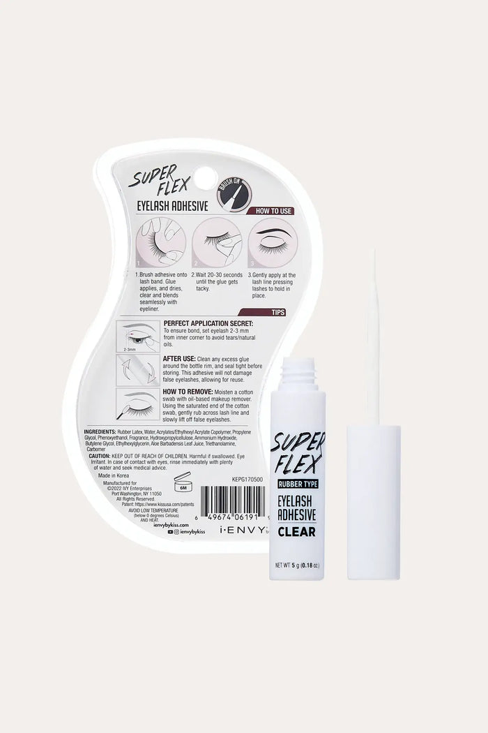 I ENVY SUPER FLAX EYELASH ADHESIVE CLEAR GLUE - BSW BEAUTY CANADA