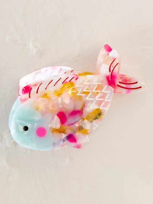Icon Hair Claw - Pink Fish-view 1
