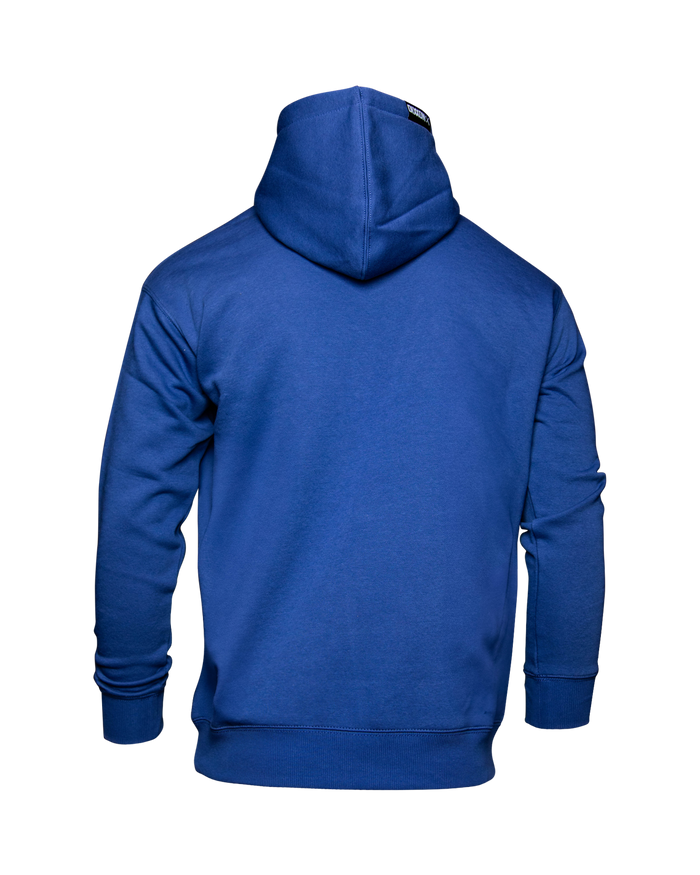 In The Streets White / Blue Pullover Hood