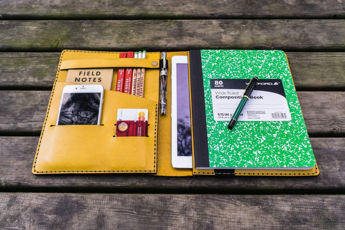iPad Pro 11 - Pro 10.5 and B5 Size Notebook Cover - Yellow