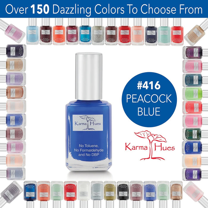 Karma Organic Spa - Peacock Blue - Nail Polish