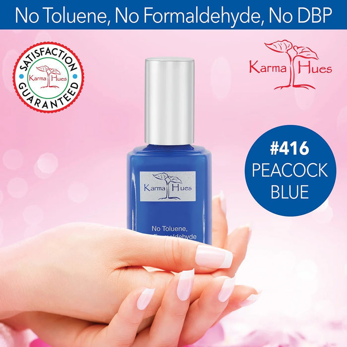 Karma Organic Spa - Peacock Blue - Nail Polish