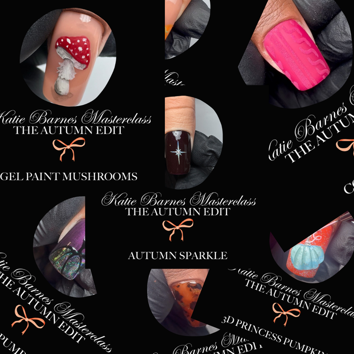 Katie Barnes Autumn Edit - 12 Nail Art Masterclasses Bundle